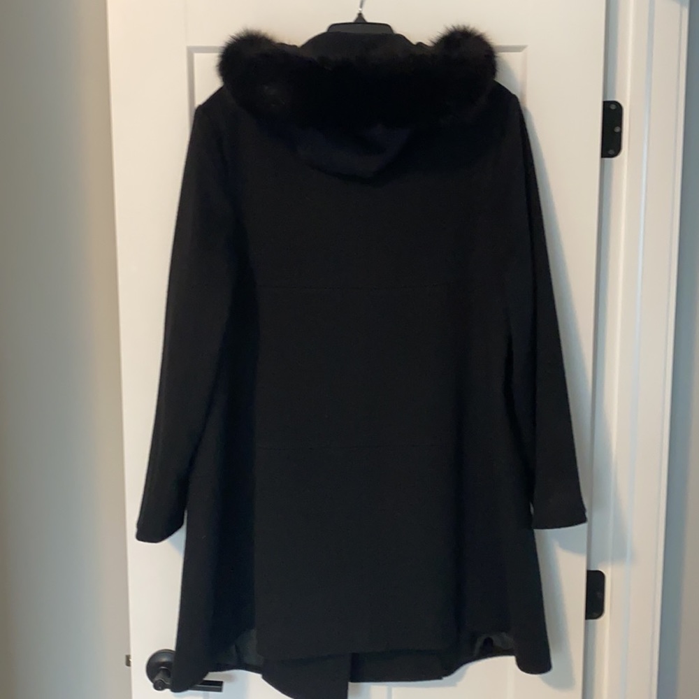 Fleurette Wool & Fox Trim Coat - Picture 11 of 11